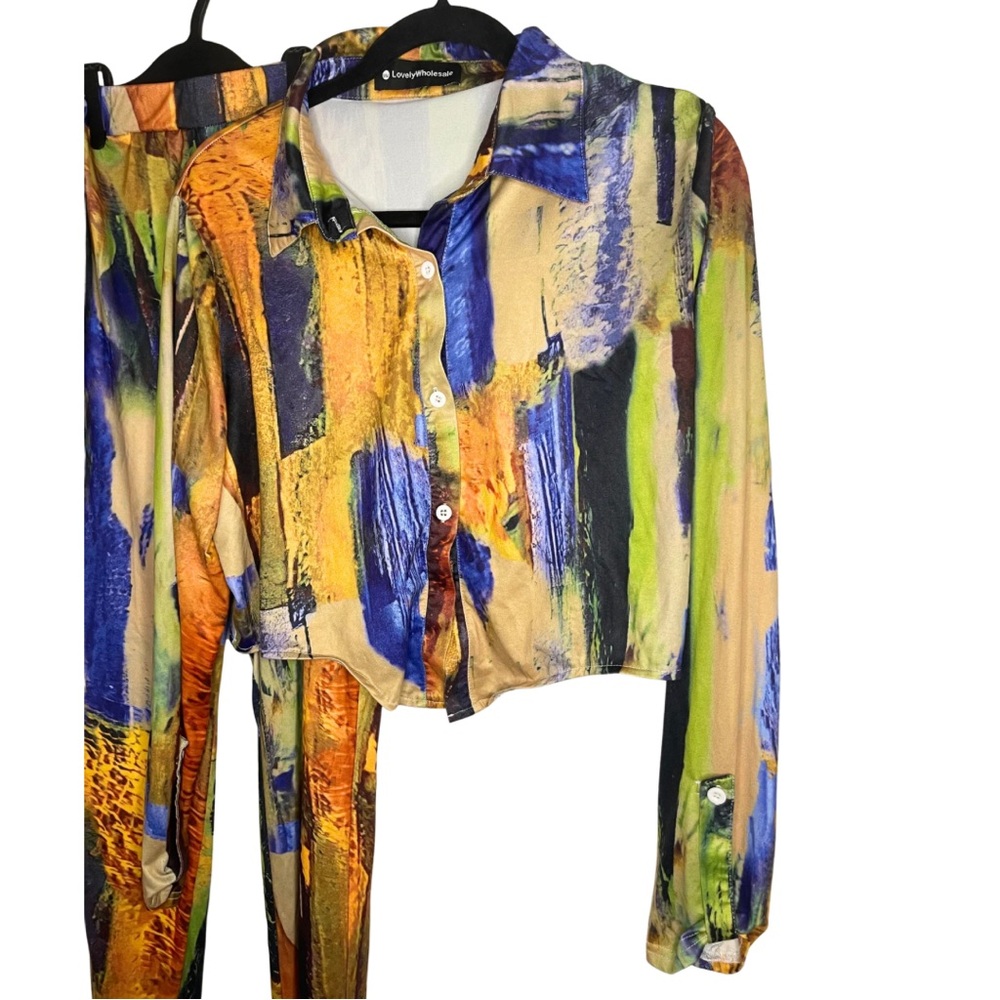 Abstract Print Two-Piece Set